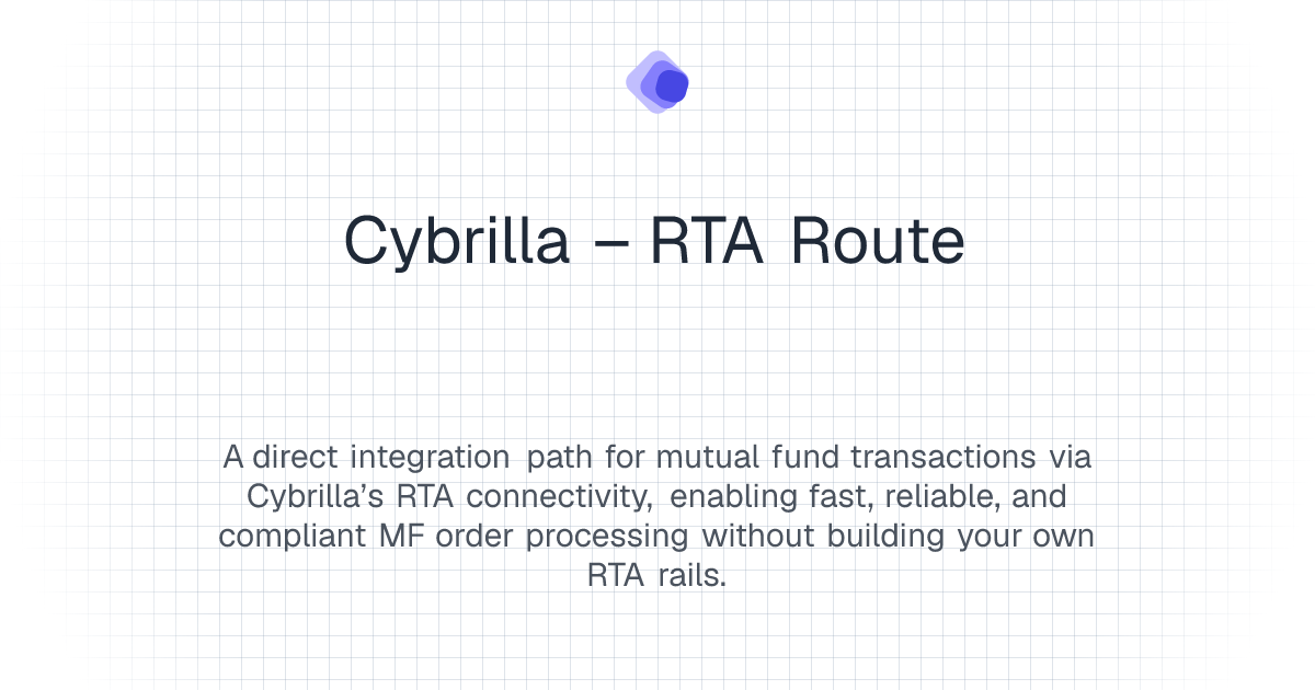 Cybrilla – RTA Route | MFStack